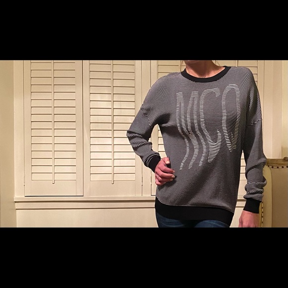 S/M Alexander McQueen MCQ striped logo sweater - Picture 2 of 12